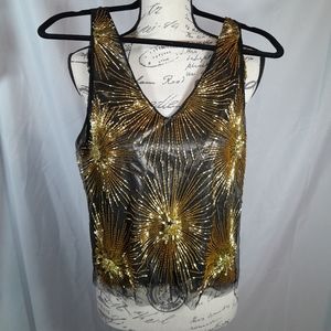 Vintage Vivienne Tam studded top